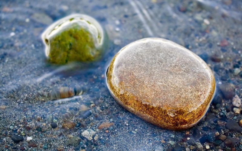 Stones in river